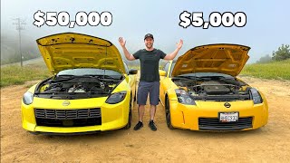 2023 Nissan Z vs 350Z Head To Head Review [upl. by Atteiram]