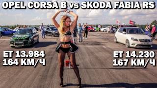 Opel Corsa B vs Skoda Fabia RS [upl. by Kcirtemed]