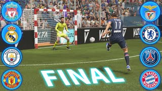 FINAL DO CAMPEONATO DA CHAMPIONS LEAGUE 5x5  FIFA 22 [upl. by Ardnuas]