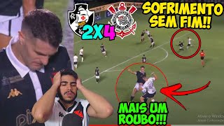 REVOLTANTE VASCO PERDE DE VIRADA PRO CORINTHIANS EM JOGO BIZARRO POS JOGO VASCO X CORINTHIANS [upl. by Ursi]