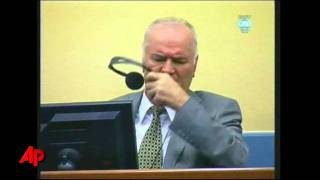 Raw Video Defiant Mladic Thrown Out of Court [upl. by Carmel]