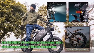 Das RZOGUWEX 20ZollOffroadElektrofahrrad ist ein leistungsstarkes EBike für Erwachsene [upl. by Hctim]