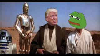 Obi Wan Trump visits Mos Berkeley with Pepe Skywalker to get a look at Antifa in action [upl. by Ayiotal412]