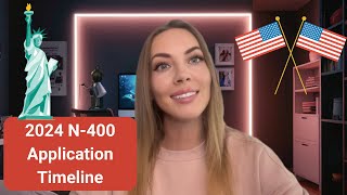 2024 US CITIZENSHIP APPLICATION TIMELINE PROCESSING TIME  N400 APPLICATION [upl. by Nosaes]