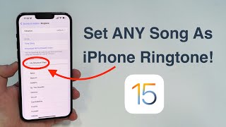 2022 How to set ANY Song as iPhone Ringtone  Free and No Computer [upl. by Ifar808]