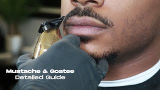 How to cut Mustache amp Goatee  Detail Tutorial [upl. by Adnilav]