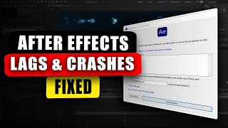 How to Fix After Effects Lags and Crashes 2024 [upl. by Riem535]