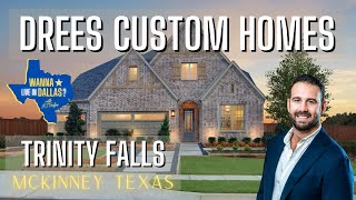 TRINITY FALLS HOME TOUR 2023  DREES CUSTOM HOMES  MCKINNEY TEXAS REAL ESTATE  NORTH DALLAS SUBURB [upl. by Sabba]