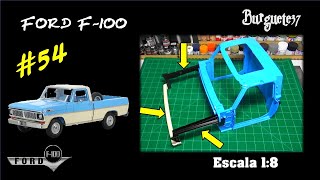 Pickup Ford F100 Salvat 54  La estructura frontal Compartimento de motor [upl. by Saideman]