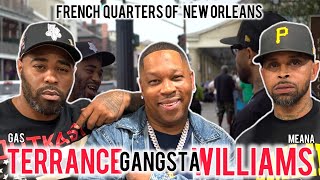 Terrance Gangsta Williams Live From The French Quarters quotFirst Time In 25 Yearsquot Of New Orleans [upl. by Drahsir]