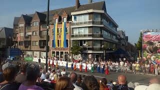 dansgroep Flow bloemencorso sint gillis 2024 [upl. by Lleinad561]