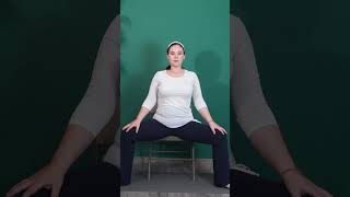 Seated Goddess Pose  Chair Yoga For Seniors and Beginners [upl. by Nerdna]