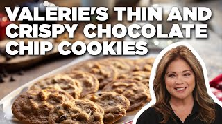 Valerie Bertinellis Thin and Crispy Chocolate Chip Cookies  Food Network [upl. by Nilreb193]