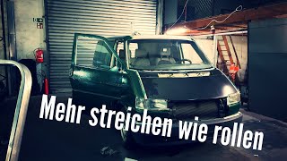 Wir rollen den Transporter Grün 4  Kann man den Lack noch retten [upl. by Katusha408]