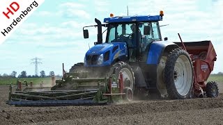 New Holland T7510  New Holland Blue Power T6160  Grimme GL 34 K  Planting Potatoes  NL [upl. by Hale]