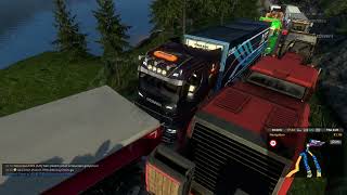 ProMods Death Road Kirkenes Quarry  Euro Truck Simulator 2  Multiplayer Heavy Traffic [upl. by Ainehs472]