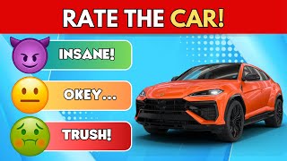 Rate The Cars  Exotic Cars🏎️🚗  Daily Challenge✅ [upl. by Rainah]