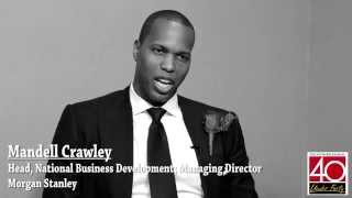 The Network Journal 40 Under Forty Honoree Mandell Crawley [upl. by Palua505]