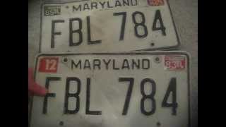 My Maryland license plates [upl. by Berner]