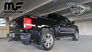 2016 Silverado Magnaflow Exhaust amp Dual 4quot Tip [upl. by Gnidleif]