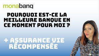 MONABANQ MEILLEURE BANQUE  pourquoi [upl. by Airdnekal]