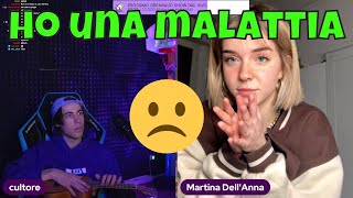 😢MARTINA DELLANNA RIVELA LA SUA MALATTIA A GRENBAUD  LIVE TWITCH ITALIA [upl. by Anitnatsnok]