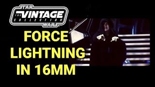 Emperor Palpatine Force Lightning in 16mm [upl. by Noicpecnoc]