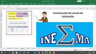 005 Elaboración de una escala de valoración o baremo para tu cuestionario INESMA [upl. by Lelith]