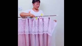 Closet Hanging Pole for Windows or Shower Bathroom [upl. by Nirro]