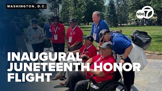 Firstofitskind Juneteenth Honor Flight brings heroes to DC [upl. by Kristyn]