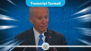 Bidens Controversial Comments Spark Transcript Alteration Drama [upl. by Ateuqal]