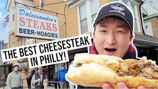 The BEST CHEESESTEAK IN PHILLY Dalessandros Steaks [upl. by Nitaf]