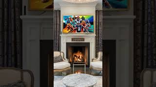 Frame TV Art American Football Poster Colorful Wall Art Travel Tv Art Samsung Art Digital shorts [upl. by Nida]