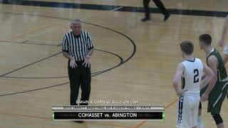 Abington vs Cohasset Boys Varsity Basketball  3919 [upl. by Ennairek]