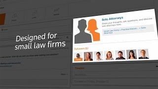 Thomson Reuters Legal Professional Community for Small Law Firms [upl. by Annoirb447]