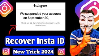 How to Fix We Suspend Your Account Instagram  How to Recover Suspended Instagram Account 2024 [upl. by Cara]