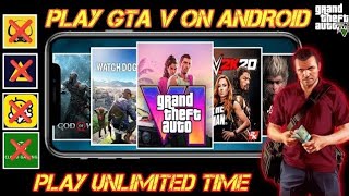 I tried best 3 cloud gaming application and play GTA v in android [upl. by Odla176]