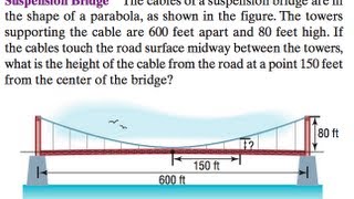 Trig and Suspension Bridge with parabolas [upl. by Rolyt299]