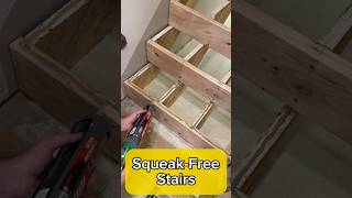 Stair Remodel Basement Remodel SqueakFree Stairs [upl. by Ivonne]