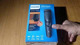 Philips BT321515 Cordless Beard Trimmer HINDI UNBOXING [upl. by Heisser708]