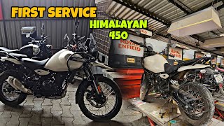 First Service of RE Himalayan 450 Done  Free Service  Dombivli [upl. by Ackley]