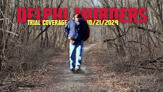 Delphi Murders Trial Coverage 10212024 [upl. by Secnarf]