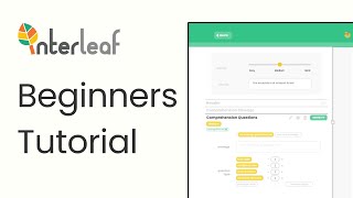 How to use the Interleaf AI Worksheet Generator [upl. by Reld]