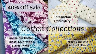 Explore Unique Cotton Fabric Collections  40 OFF on All Styles [upl. by Yerot]