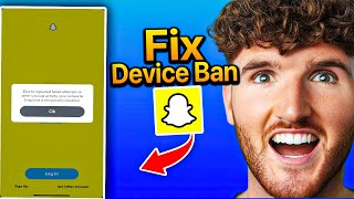 How to FIX Snapchat Device Ban FAST Any Device [upl. by Tiffani]