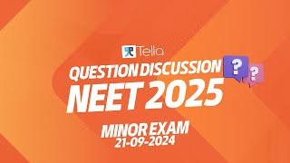 Minor Exam Questions Discussion  BATCH 1  Tella Neet Repeater [upl. by Alyosha]