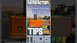 Eliminate Zfighting from overlapped foundations in Satisfactory satisfactory bedplaysgames tips [upl. by Danice73]