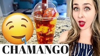 CHAMANGO  Mango Sorbet  Mexican Restaurant Style Snack [upl. by Kobylak133]