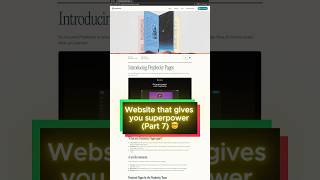 Website that gives you SUPERPOWER Part 7 🤯 ai aiwebsite perplexityai [upl. by Domel]