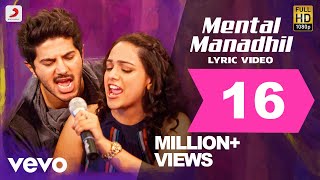 OK Kanmani  Mental Manadhil Lyric  Dulquer A R Rahman  Super Hit Song [upl. by Haslett]